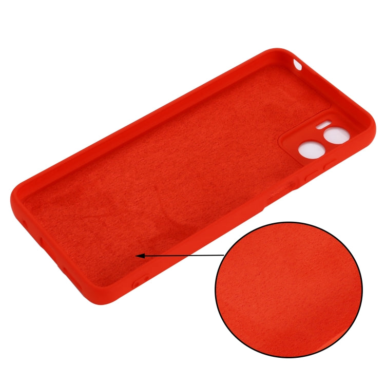For Motorola Moto E22 / E22i Pure Color Liquid Silicone Shockproof Phone Case