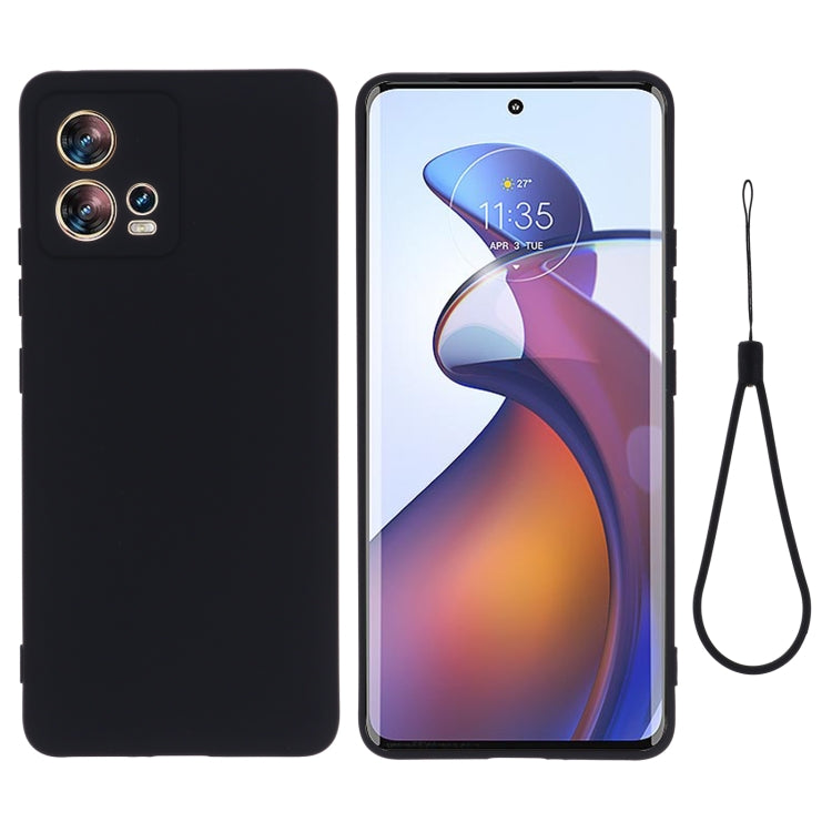 For Motorola Edge 30 Fusion / S30 Pro Pure Color Liquid Silicone Shockproof Phone Case