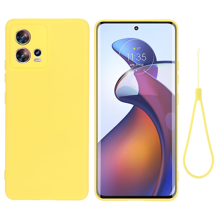 For Motorola Edge 30 Fusion / S30 Pro Pure Color Liquid Silicone Shockproof Phone Case