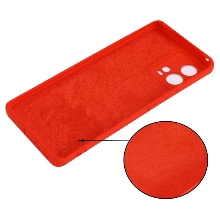 For Motorola Edge 30 Fusion / S30 Pro Pure Color Liquid Silicone Shockproof Phone Case
