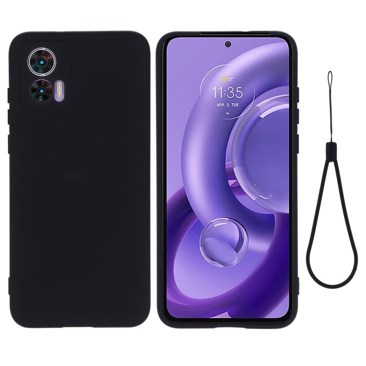 For Motorola Edge 30 Lite 5G / 30 Neo 5G Pure Color Liquid Silicone Shockproof Phone Case