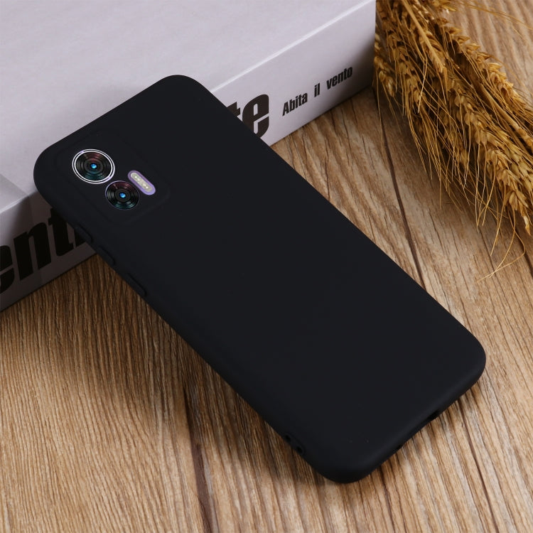 For Motorola Edge 30 Lite 5G / 30 Neo 5G Pure Color Liquid Silicone Shockproof Phone Case