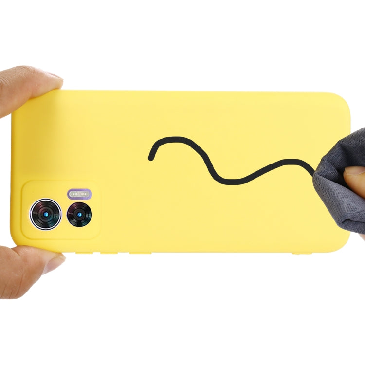 For Motorola Edge 30 Lite 5G / 30 Neo 5G Pure Color Liquid Silicone Shockproof Phone Case