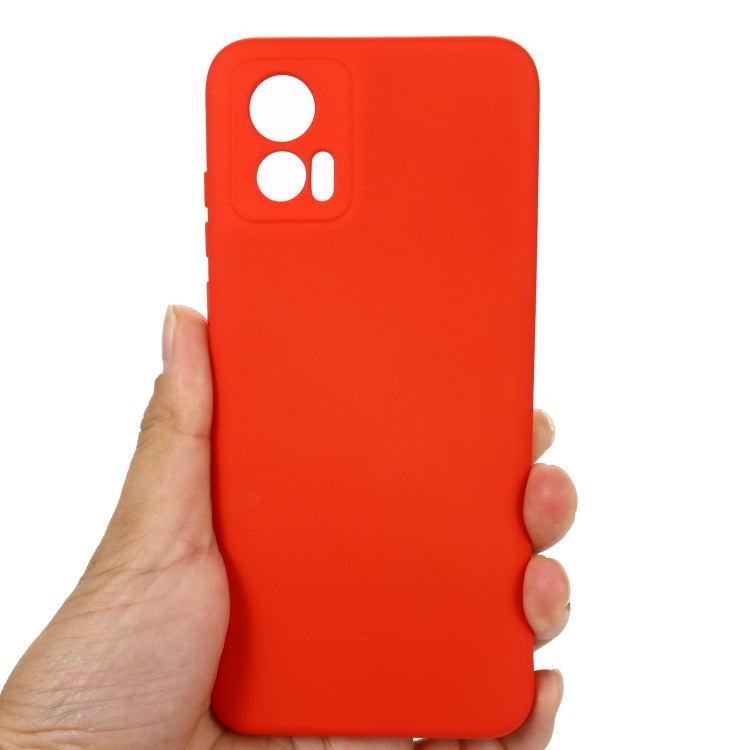 For Motorola Edge 30 Lite 5G / 30 Neo 5G Pure Color Liquid Silicone Shockproof Phone Case