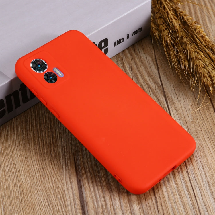 For Motorola Edge 30 Lite 5G / 30 Neo 5G Pure Color Liquid Silicone Shockproof Phone Case