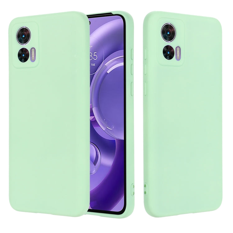 For Motorola Edge 30 Lite 5G / 30 Neo 5G Pure Color Liquid Silicone Shockproof Phone Case