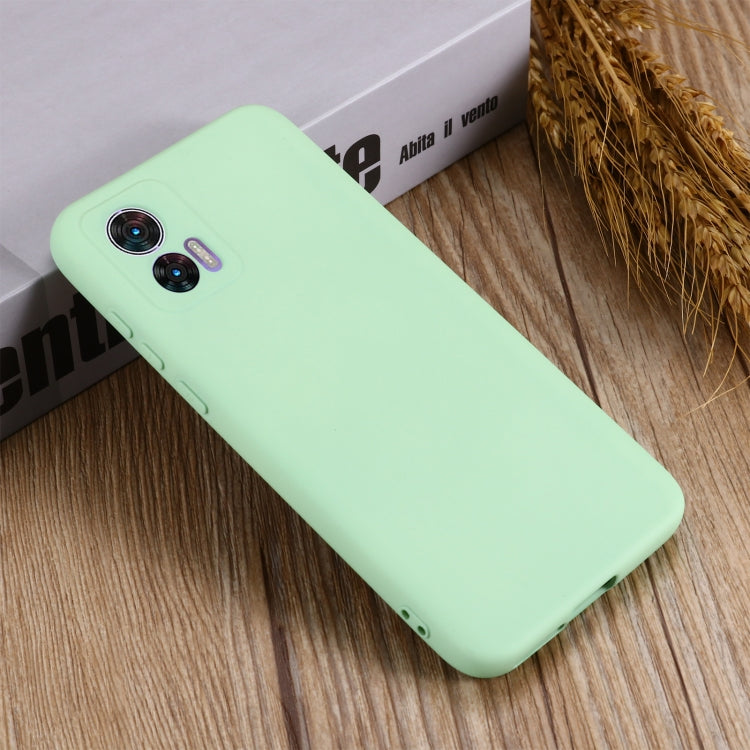 For Motorola Edge 30 Lite 5G / 30 Neo 5G Pure Color Liquid Silicone Shockproof Phone Case