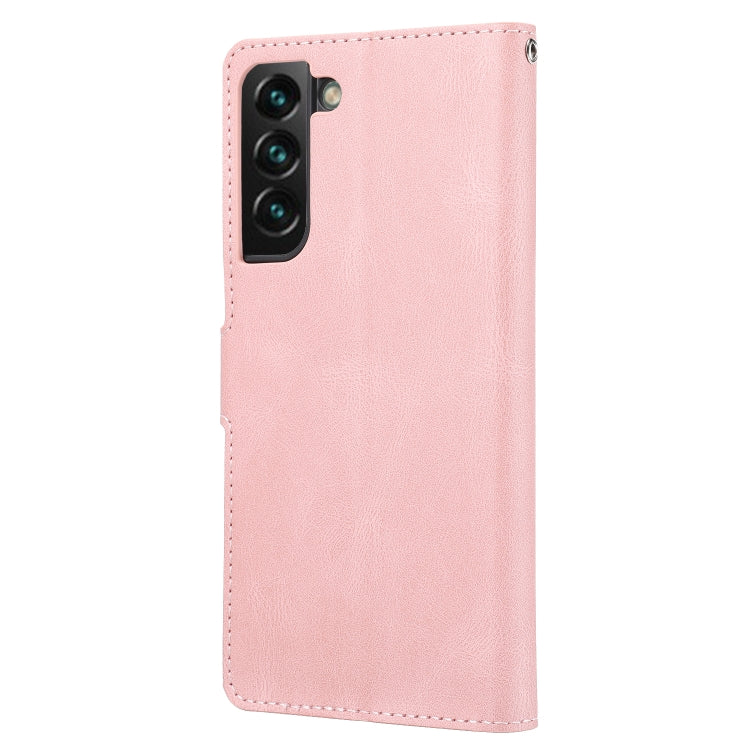 For Samsung Galaxy S23 5G Fantasy Classic Skin-feel Calfskin Texture PU Phone Case