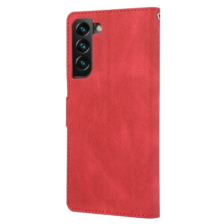 For Samsung Galaxy S23 5G Fantasy Classic Skin-feel Calfskin Texture PU Phone Case