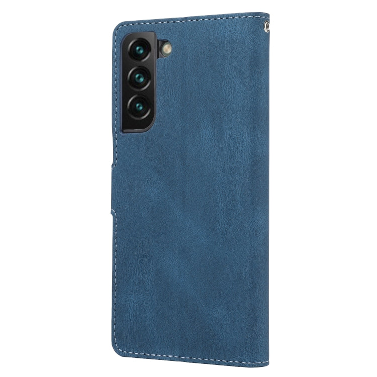 For Samsung Galaxy S23 5G Fantasy Classic Skin-feel Calfskin Texture PU Phone Case