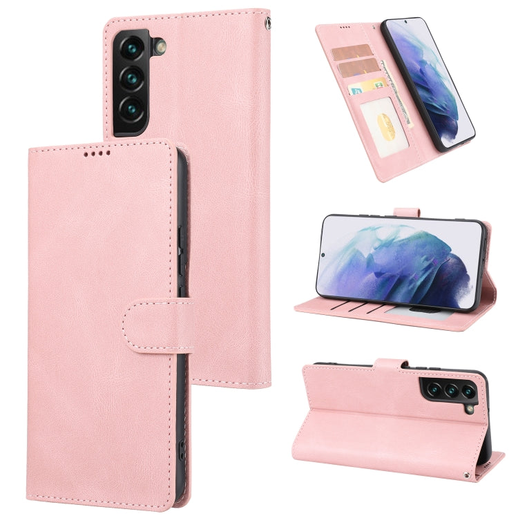 For Samsung Galaxy S23+ 5G Fantasy Classic Skin-feel Calfskin Texture PU Phone Case