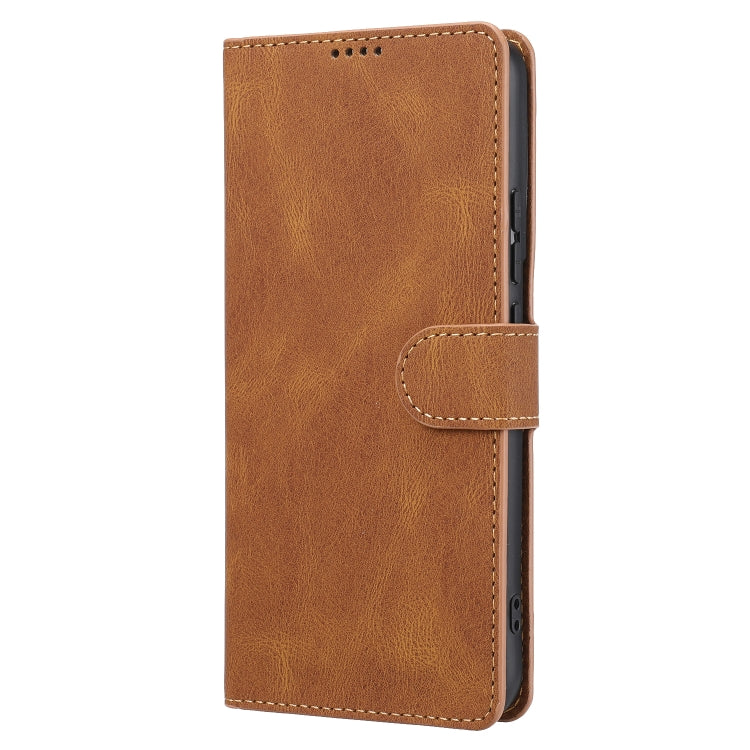 For Samsung Galaxy S23+ 5G Fantasy Classic Skin-feel Calfskin Texture PU Phone Case