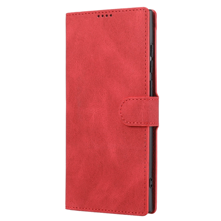 For Samsung Galaxy S23 Ultra 5G Fantasy Classic Skin-feel Calfskin Texture PU Phone Case