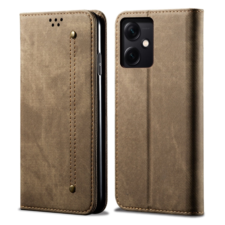 For Xiaomi Redmi Note 12 China Denim Texture Leather Phone Case