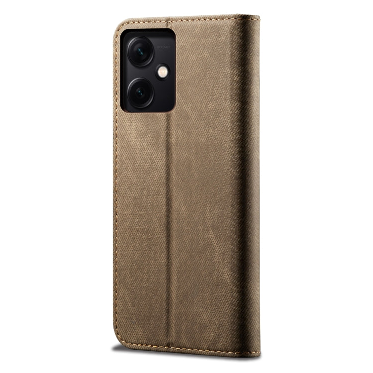 For Xiaomi Redmi Note 12 China Denim Texture Leather Phone Case