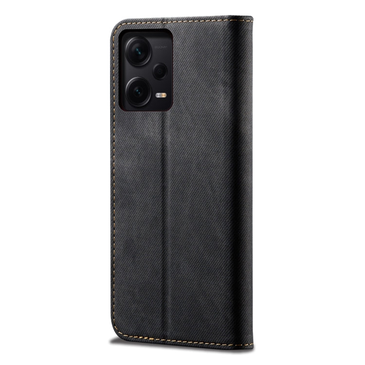 For Xiaomi Redmi Note 12 Pro+ China Denim Texture Leather Phone Case