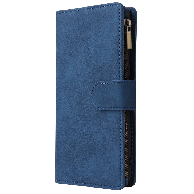 For Galaxy A21 Multifunctional Horizontal Flip Leather Case, with Card Slot & Holder & Zipper Wallet & Photo Frame