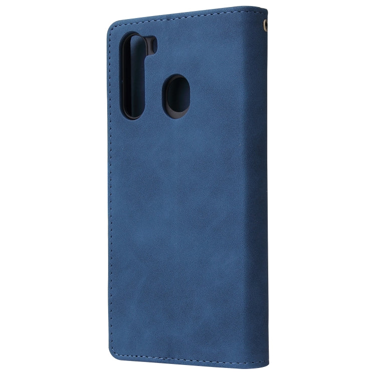 For Galaxy A21 Multifunctional Horizontal Flip Leather Case, with Card Slot & Holder & Zipper Wallet & Photo Frame