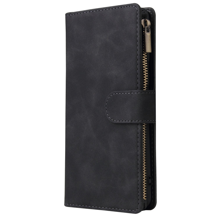 For Galaxy A21 Multifunctional Horizontal Flip Leather Case, with Card Slot & Holder & Zipper Wallet & Photo Frame