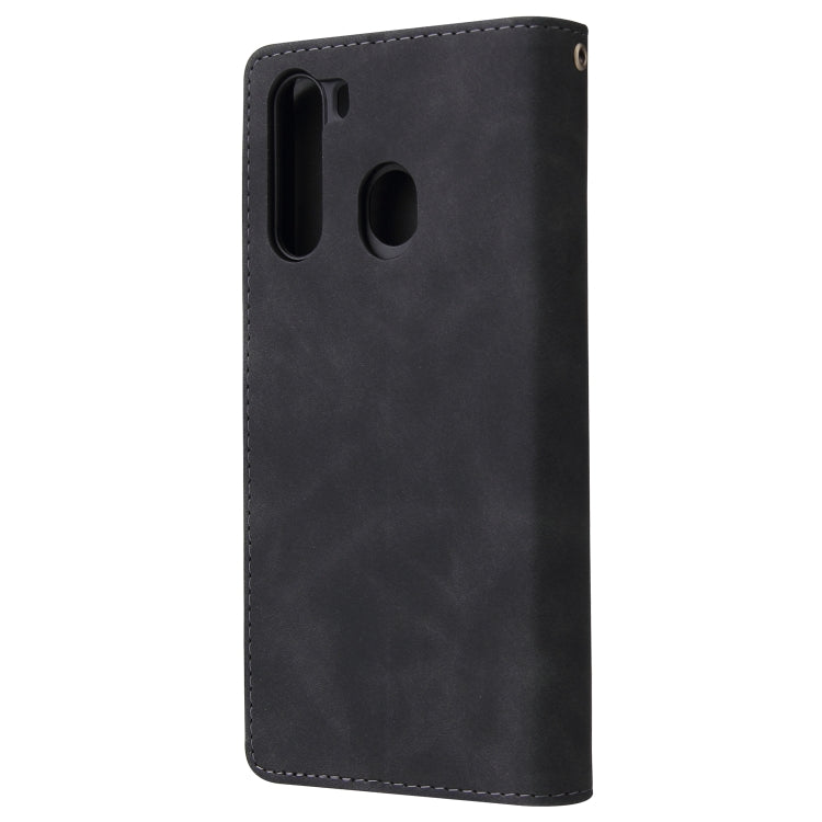 For Galaxy A21 Multifunctional Horizontal Flip Leather Case, with Card Slot & Holder & Zipper Wallet & Photo Frame