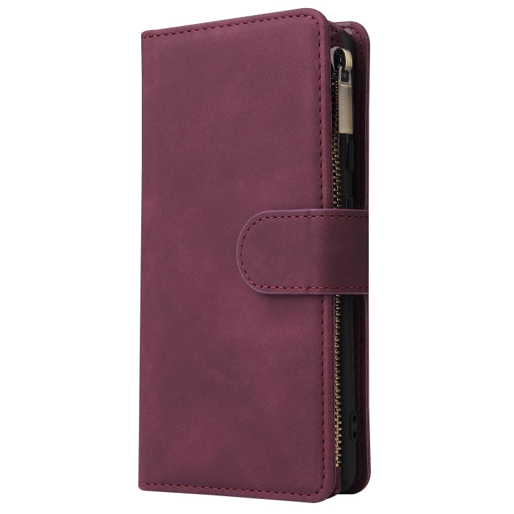 For Galaxy A41 Multifunctional Horizontal Flip Leather Case, with Card Slot & Holder & Zipper Wallet & Photo Frame