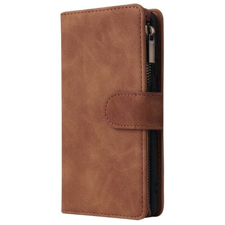 For Galaxy A41 Multifunctional Horizontal Flip Leather Case, with Card Slot & Holder & Zipper Wallet & Photo Frame