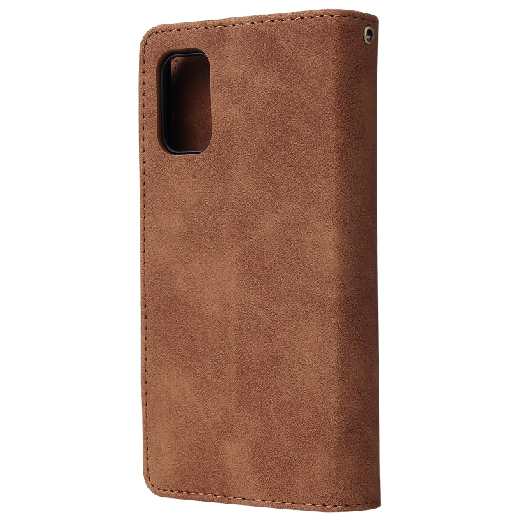 For Galaxy A41 Multifunctional Horizontal Flip Leather Case, with Card Slot & Holder & Zipper Wallet & Photo Frame