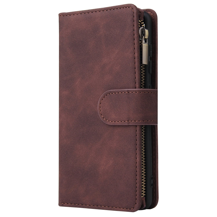 For Galaxy A41 Multifunctional Horizontal Flip Leather Case, with Card Slot & Holder & Zipper Wallet & Photo Frame