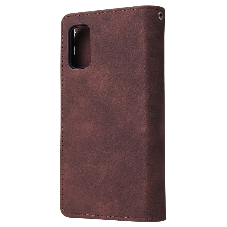 For Galaxy A41 Multifunctional Horizontal Flip Leather Case, with Card Slot & Holder & Zipper Wallet & Photo Frame