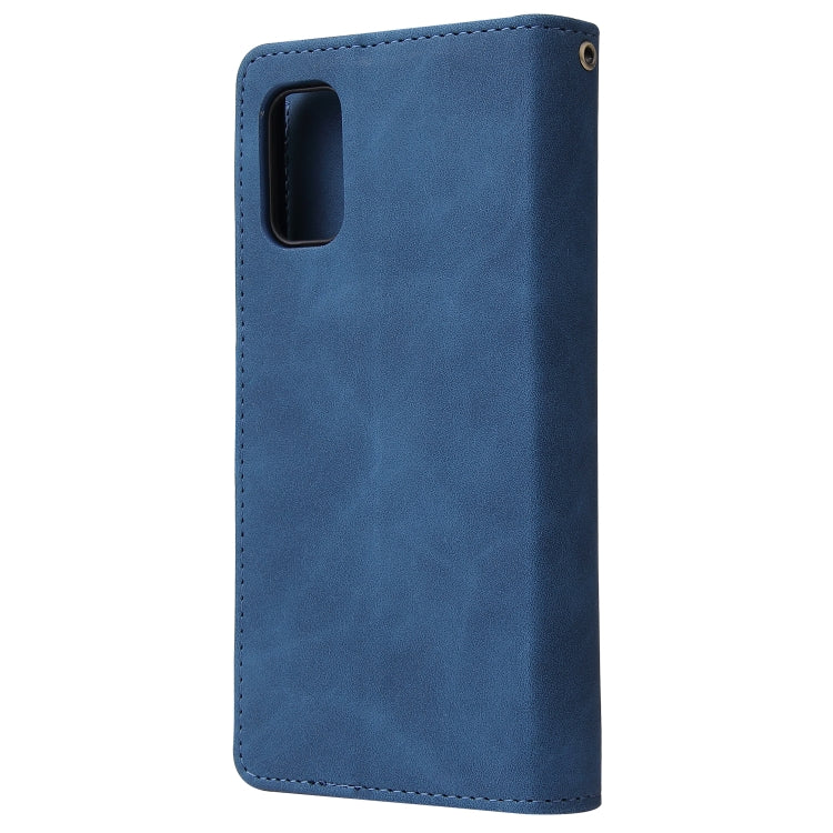 For Galaxy A41 Multifunctional Horizontal Flip Leather Case, with Card Slot & Holder & Zipper Wallet & Photo Frame