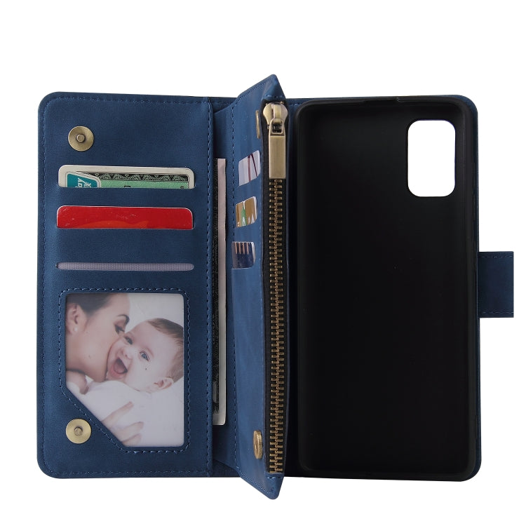 For Galaxy A41 Multifunctional Horizontal Flip Leather Case, with Card Slot & Holder & Zipper Wallet & Photo Frame