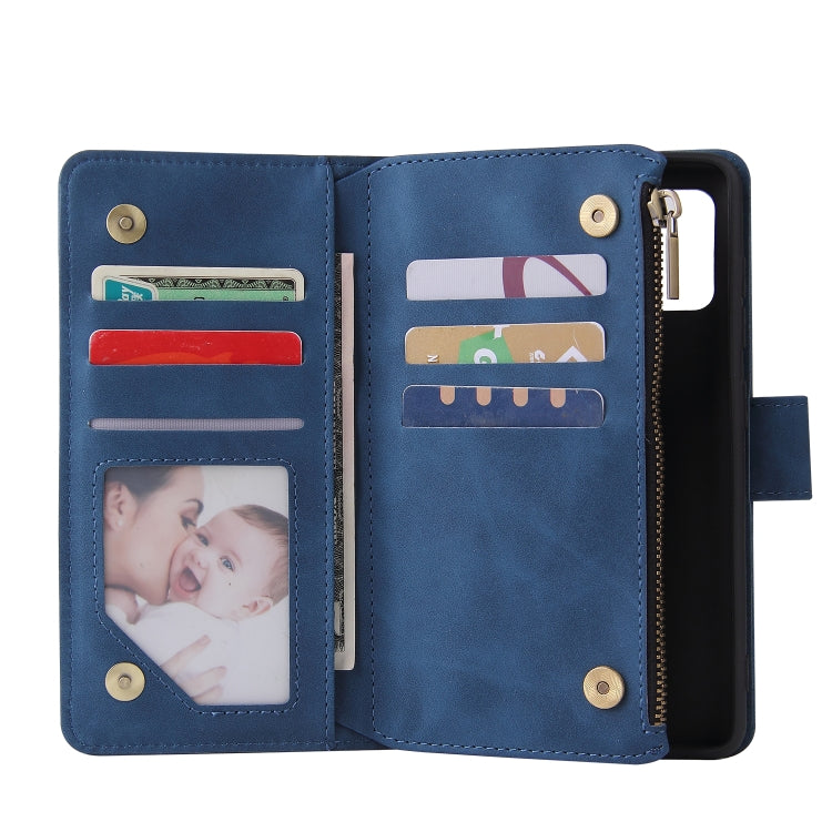 For Galaxy A41 Multifunctional Horizontal Flip Leather Case, with Card Slot & Holder & Zipper Wallet & Photo Frame
