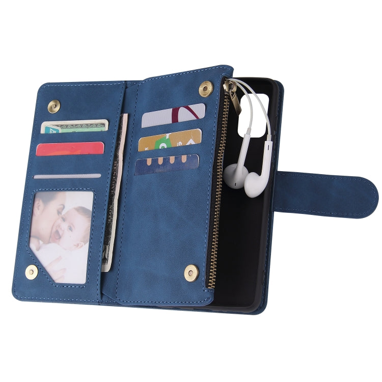 For Galaxy A41 Multifunctional Horizontal Flip Leather Case, with Card Slot & Holder & Zipper Wallet & Photo Frame