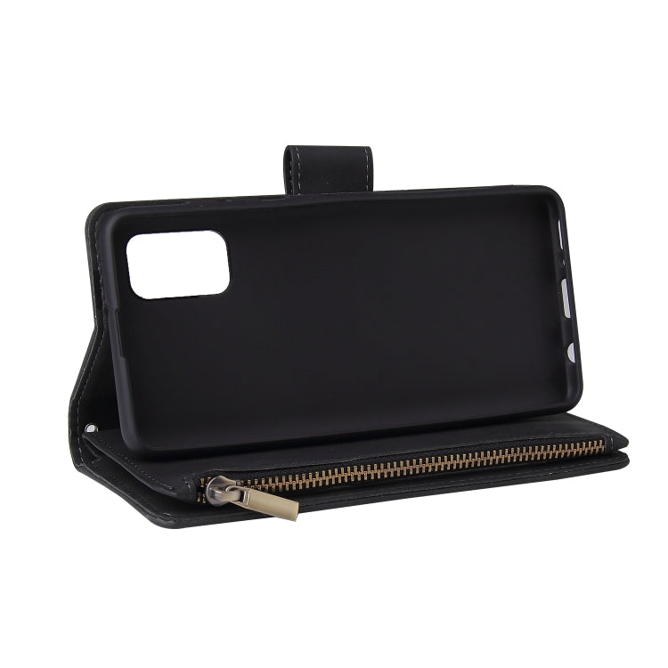 For Galaxy A41 Multifunctional Horizontal Flip Leather Case, with Card Slot & Holder & Zipper Wallet & Photo Frame