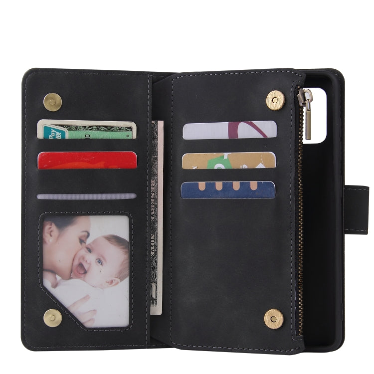 For Galaxy A41 Multifunctional Horizontal Flip Leather Case, with Card Slot & Holder & Zipper Wallet & Photo Frame