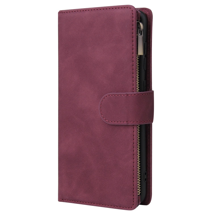 For Galaxy A70S Multifunctional Horizontal Flip Leather Case, with Card Slot & Holder & Zipper Wallet & Photo Frame