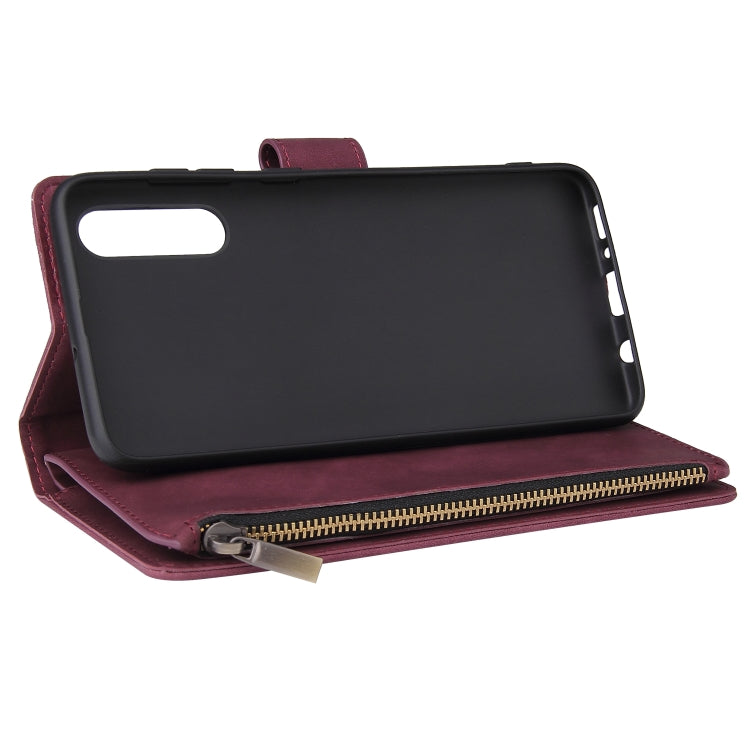 For Galaxy A70S Multifunctional Horizontal Flip Leather Case, with Card Slot & Holder & Zipper Wallet & Photo Frame