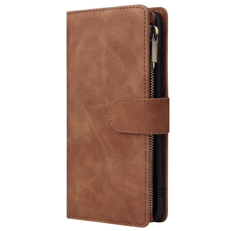 For Galaxy A70S Multifunctional Horizontal Flip Leather Case, with Card Slot & Holder & Zipper Wallet & Photo Frame
