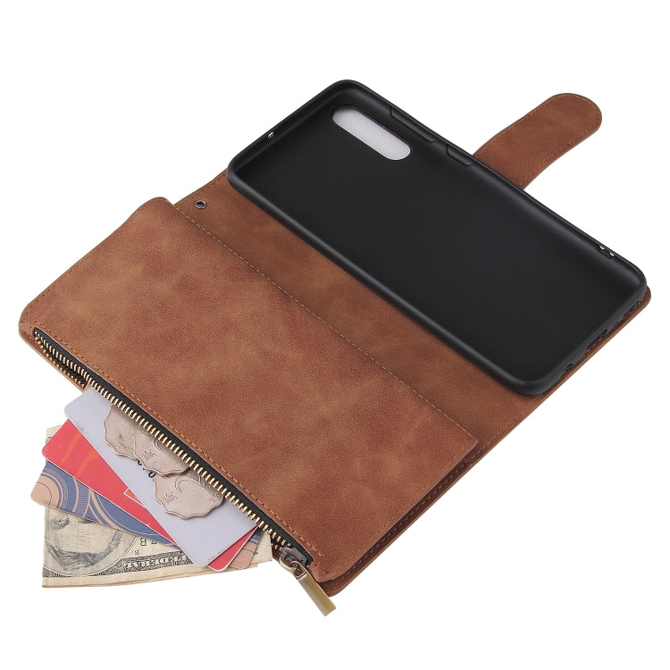 For Galaxy A70S Multifunctional Horizontal Flip Leather Case, with Card Slot & Holder & Zipper Wallet & Photo Frame