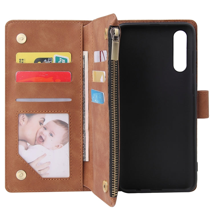 For Galaxy A70S Multifunctional Horizontal Flip Leather Case, with Card Slot & Holder & Zipper Wallet & Photo Frame
