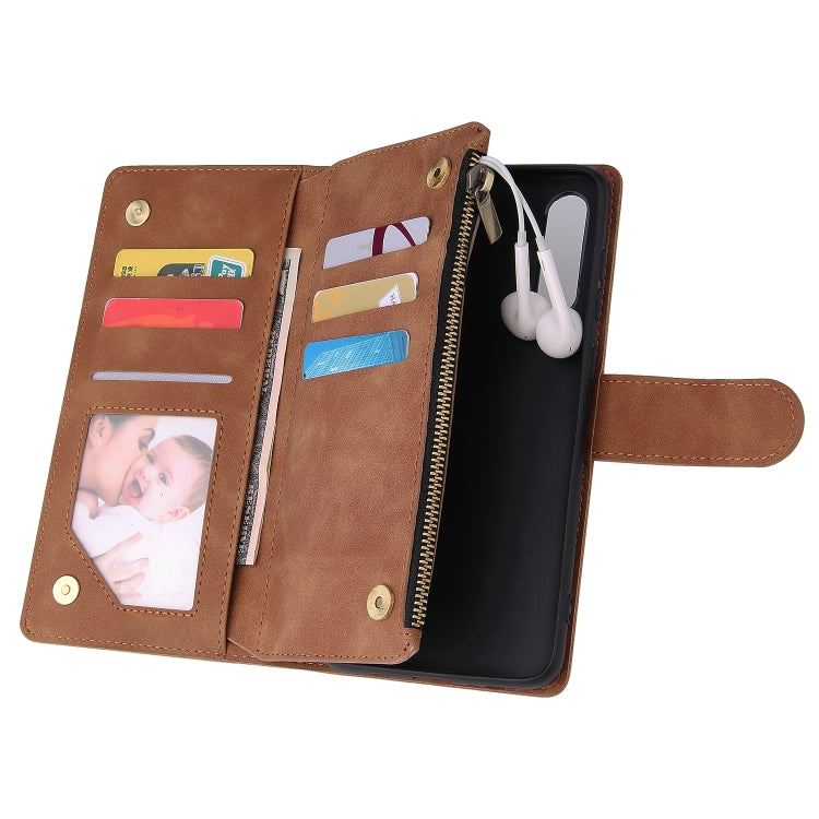For Galaxy A70S Multifunctional Horizontal Flip Leather Case, with Card Slot & Holder & Zipper Wallet & Photo Frame