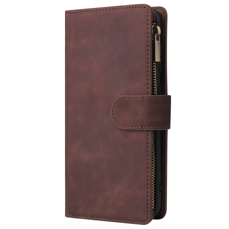 For Galaxy A70S Multifunctional Horizontal Flip Leather Case, with Card Slot & Holder & Zipper Wallet & Photo Frame