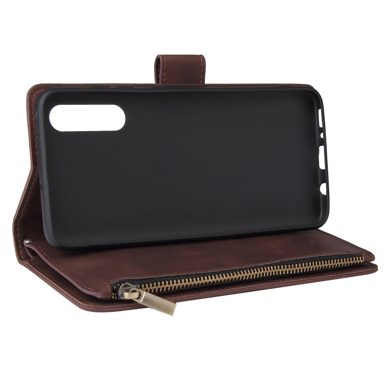 For Galaxy A70S Multifunctional Horizontal Flip Leather Case, with Card Slot & Holder & Zipper Wallet & Photo Frame