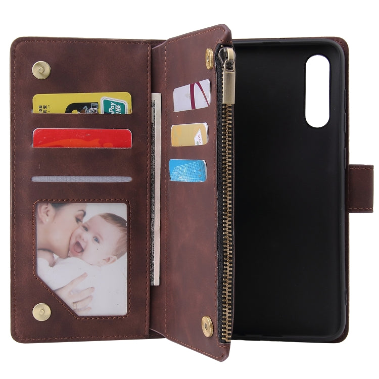 For Galaxy A70S Multifunctional Horizontal Flip Leather Case, with Card Slot & Holder & Zipper Wallet & Photo Frame