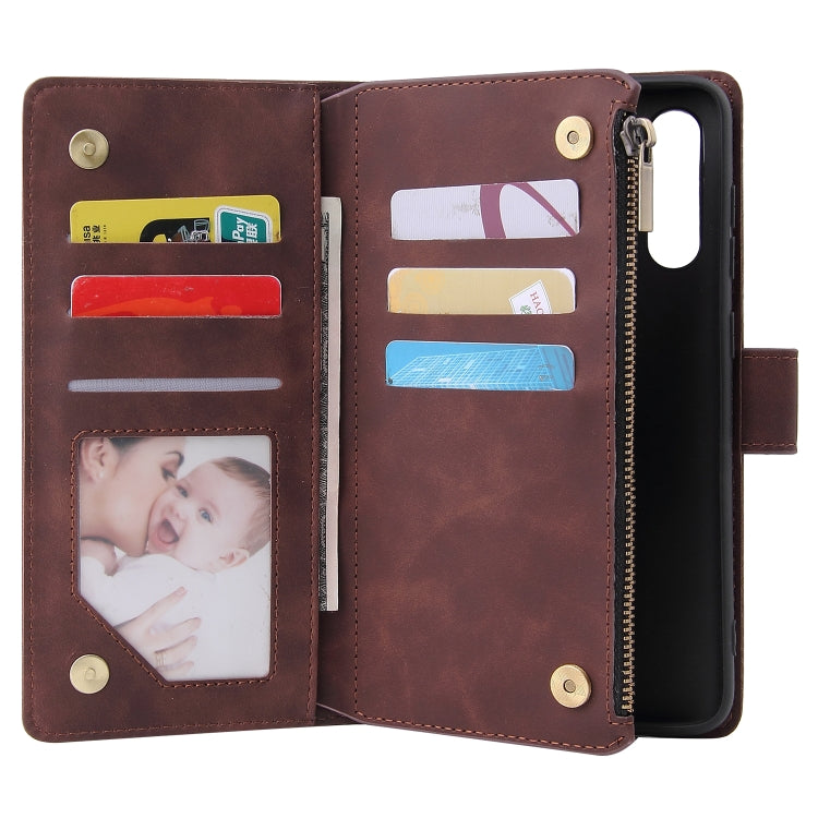 For Galaxy A70S Multifunctional Horizontal Flip Leather Case, with Card Slot & Holder & Zipper Wallet & Photo Frame