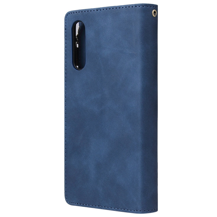 For Galaxy A70S Multifunctional Horizontal Flip Leather Case, with Card Slot & Holder & Zipper Wallet & Photo Frame