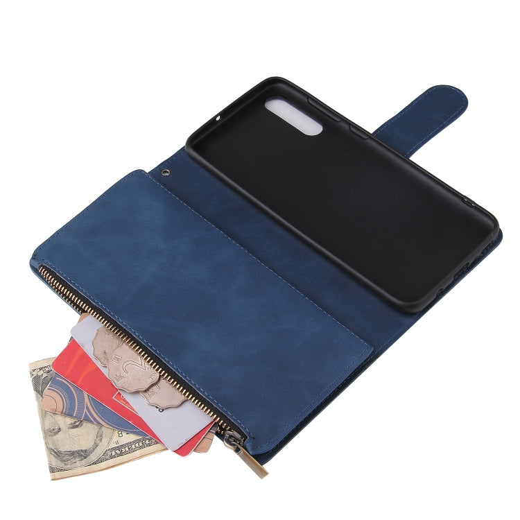 For Galaxy A70S Multifunctional Horizontal Flip Leather Case, with Card Slot & Holder & Zipper Wallet & Photo Frame