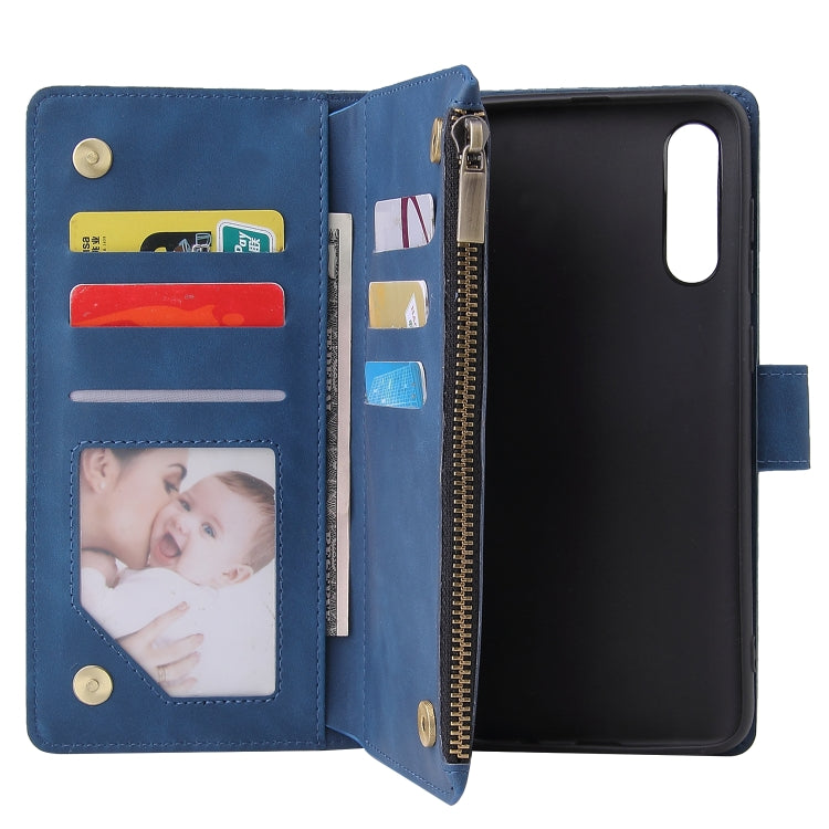 For Galaxy A70S Multifunctional Horizontal Flip Leather Case, with Card Slot & Holder & Zipper Wallet & Photo Frame