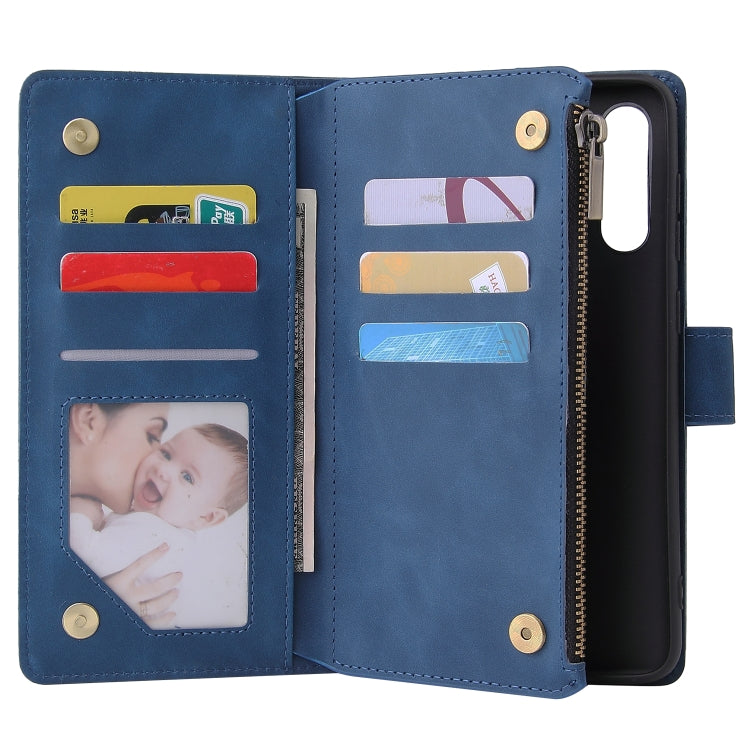 For Galaxy A70S Multifunctional Horizontal Flip Leather Case, with Card Slot & Holder & Zipper Wallet & Photo Frame