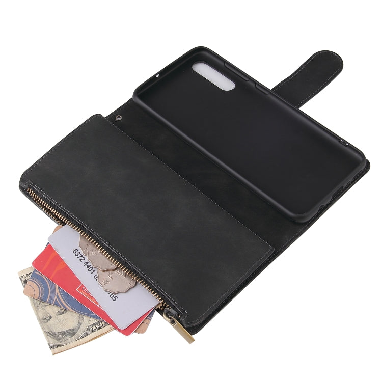 For Galaxy A70S Multifunctional Horizontal Flip Leather Case, with Card Slot & Holder & Zipper Wallet & Photo Frame